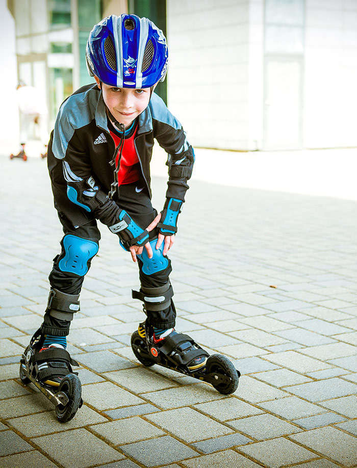 Skiken trainiert auch die Jungen ideal