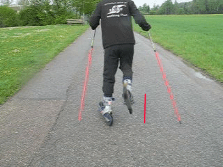 Skike Technik Tipps - Beine hochziehen wie Inliner