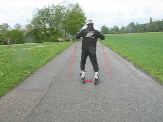 Skike Technik Tipps - fehlender Beinschluss auf Skikes